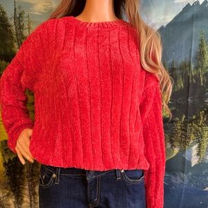 No Boundaries Red Super Soft Sweater Large